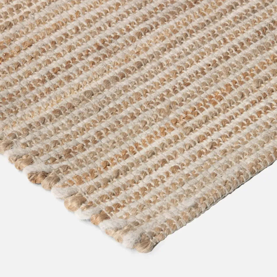 Marley Natural/Ivory Jute/Wool Rug Indoor