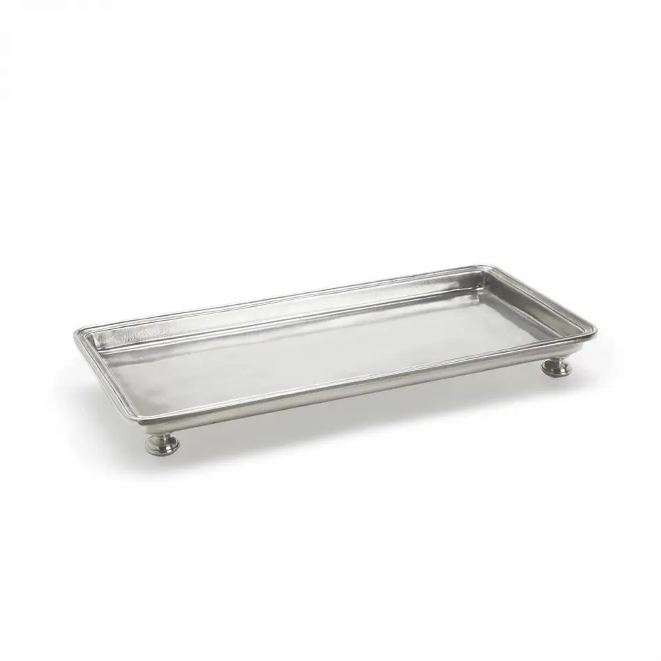 Footed Rectangle Service/Vanity Tray, Small