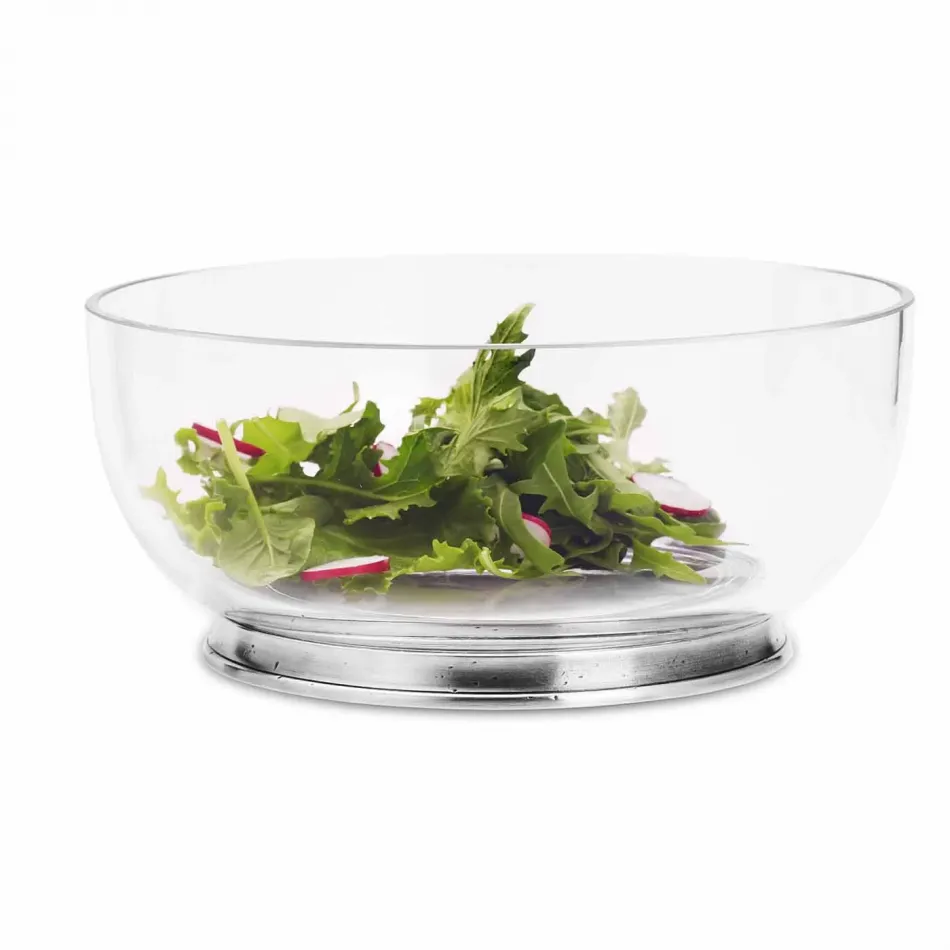 Round Crystal Bowl, Medium, Salad Plate