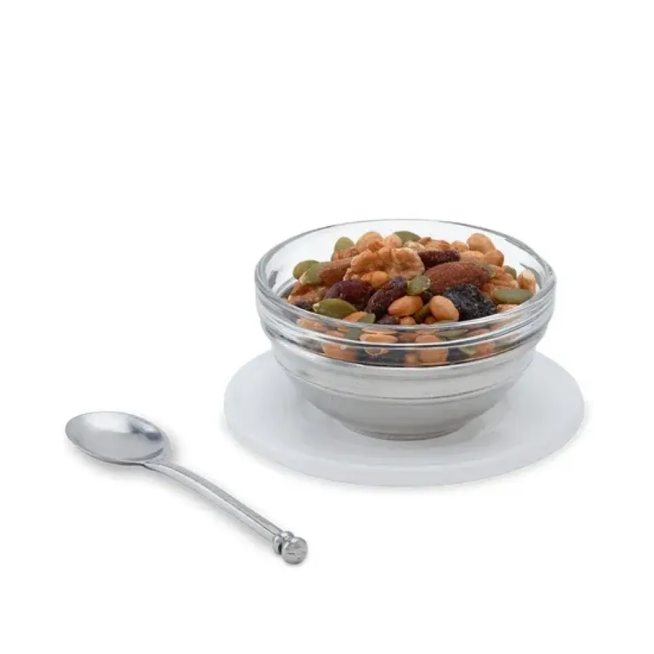 Convivio Condiment Uno with Spoon & Ceramic Saucer