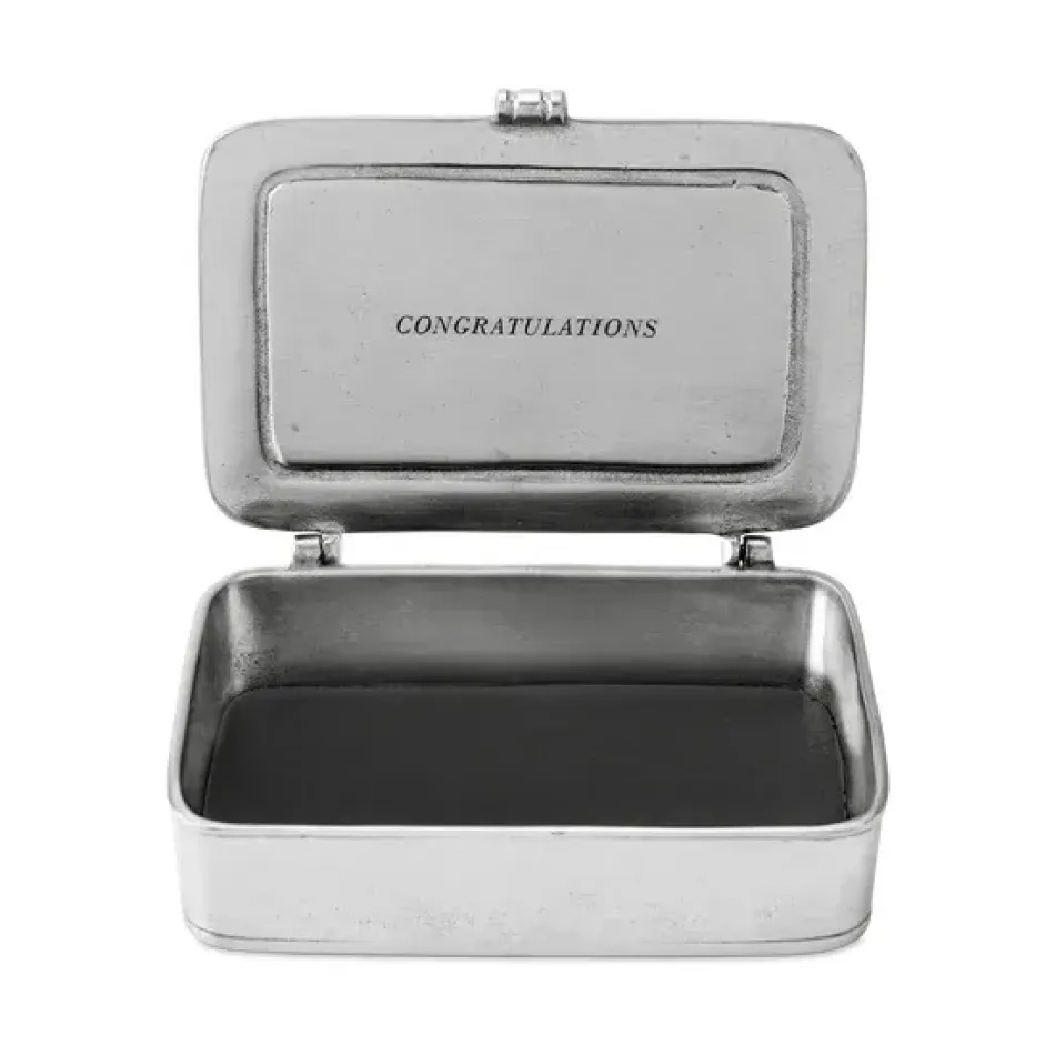 Congratulazioni Black Leather Insert Box