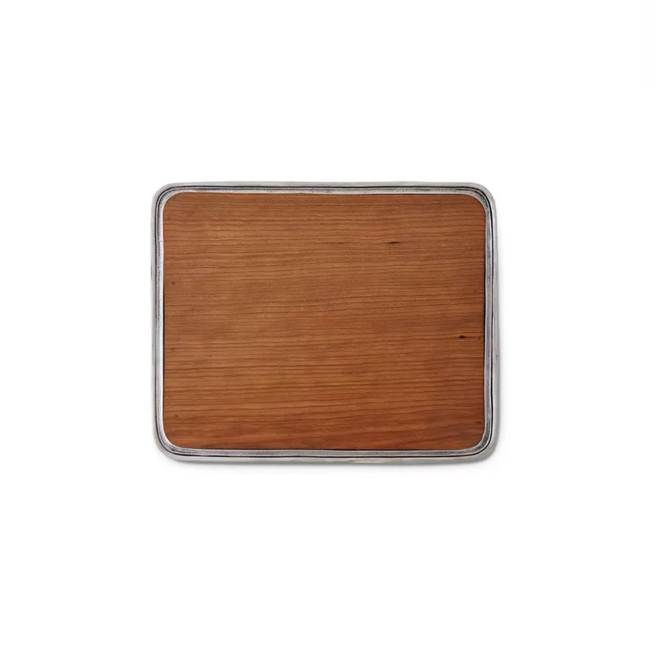 Bar Tray, with Wood Insert, No Handles