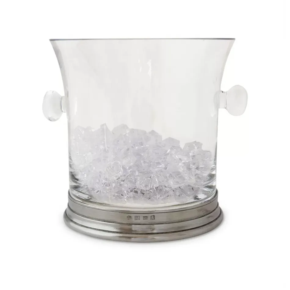 Crystal Ice Bucket with Handles