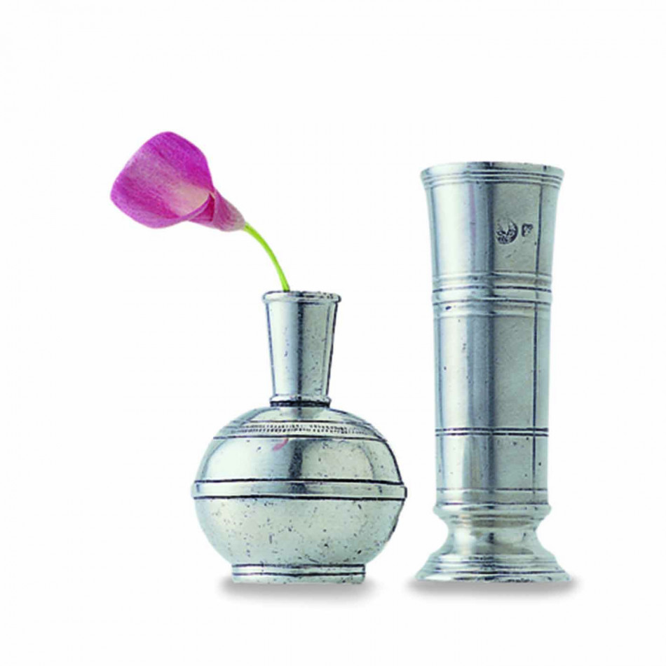 Footed Cylinder Vase