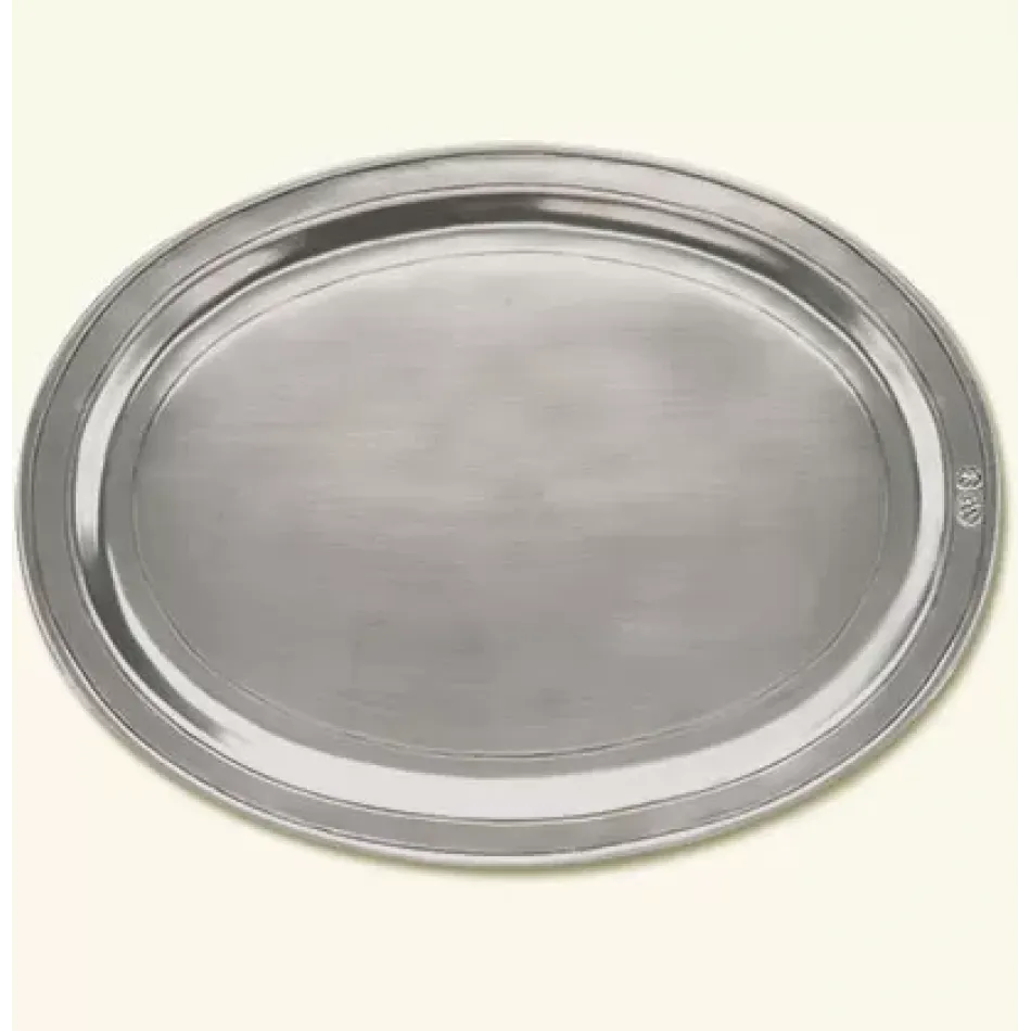 Oval Incised Tray, Medium