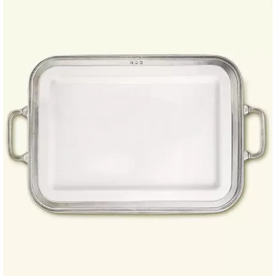 Luisa Rect Platter w/Handles Large