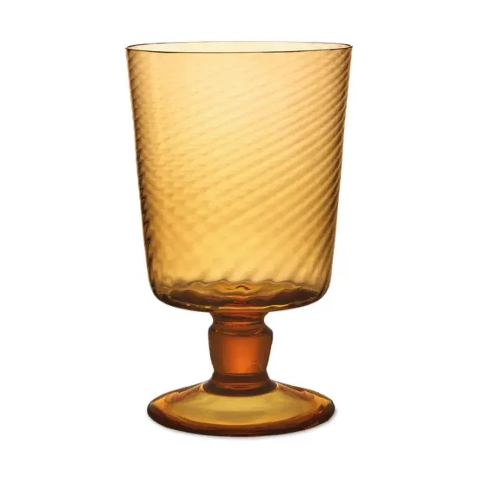 Lando Amber Goblet - Twist