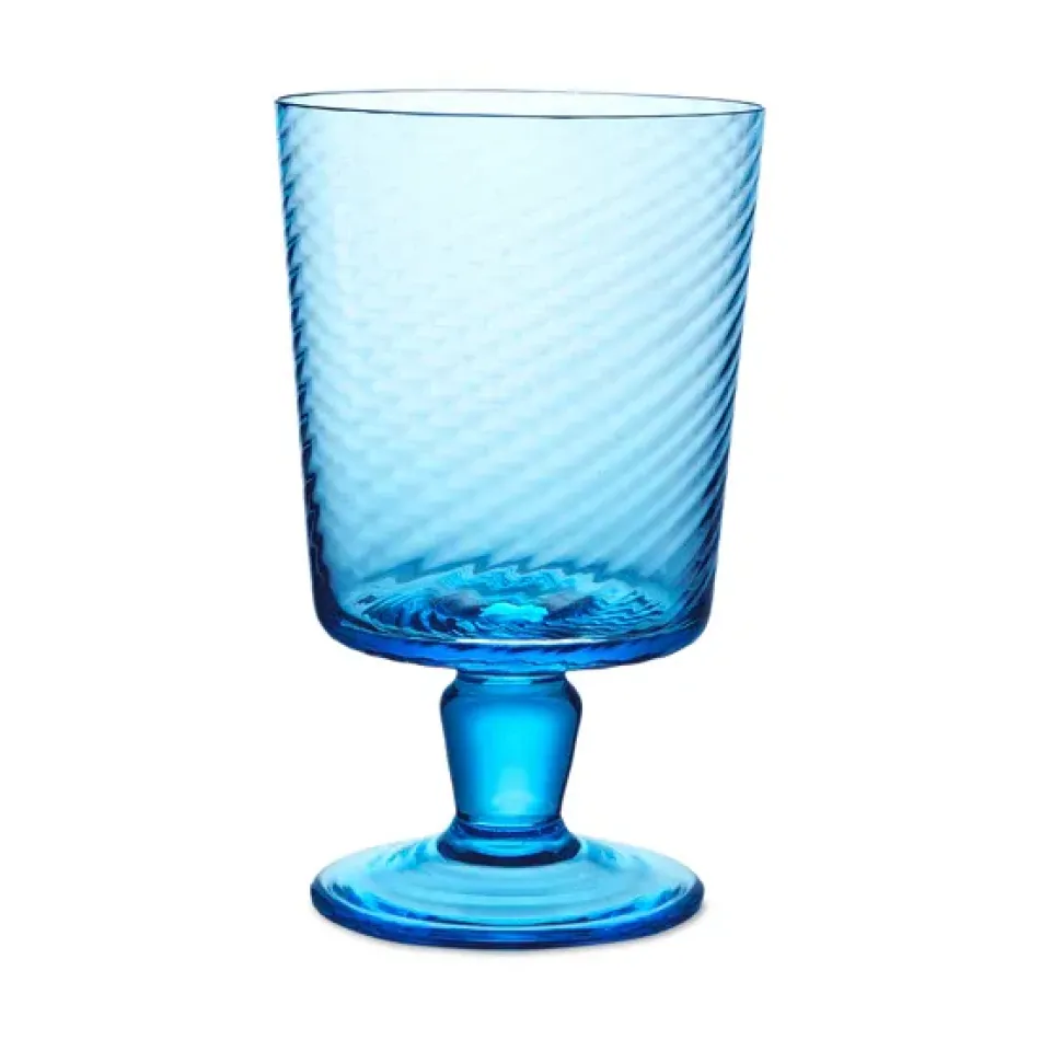 Lando Aqua Sky Goblet - Twist