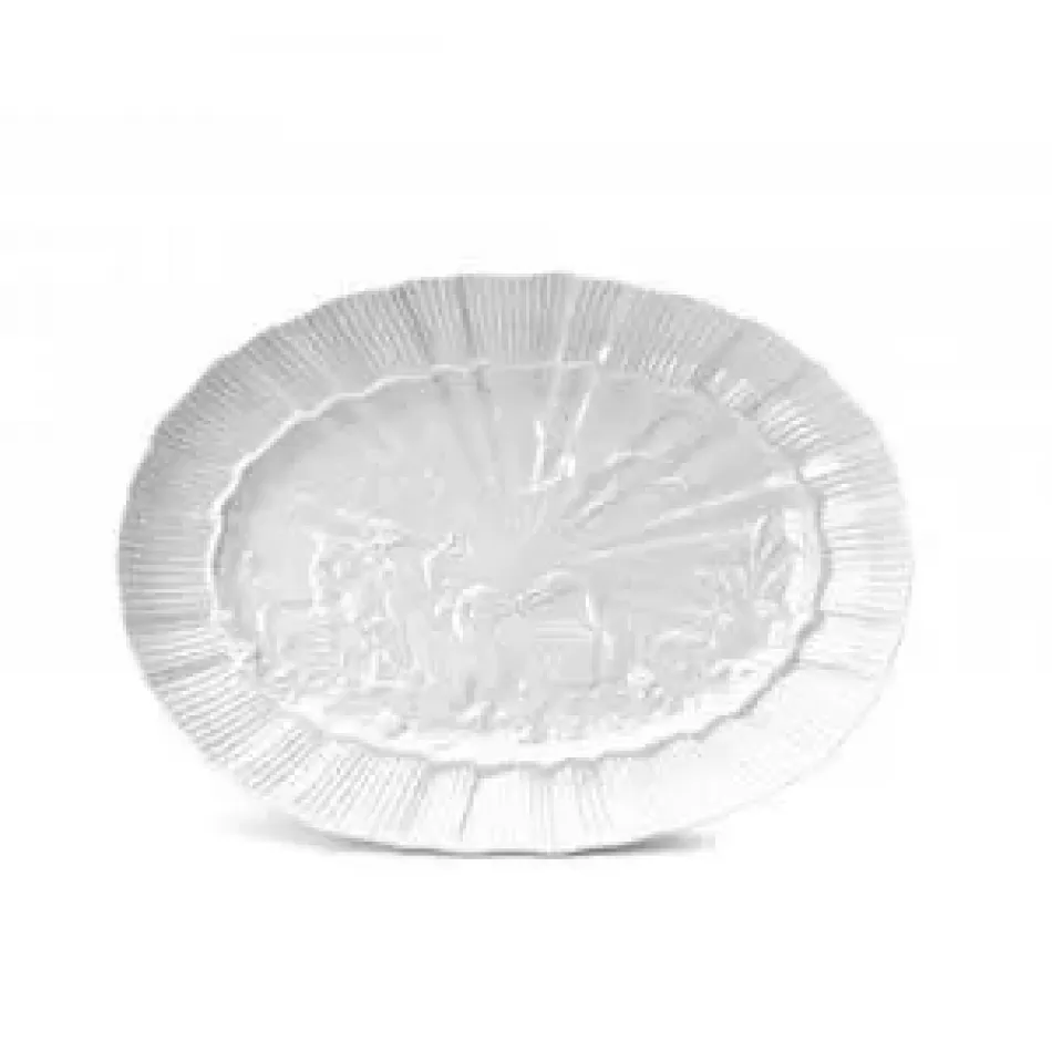 Dressed in White Swan Oval Platter 12" 12.0" Rd
