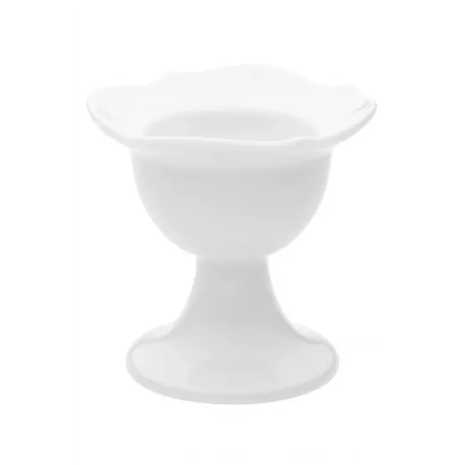 Waves Relief White Egg Cup