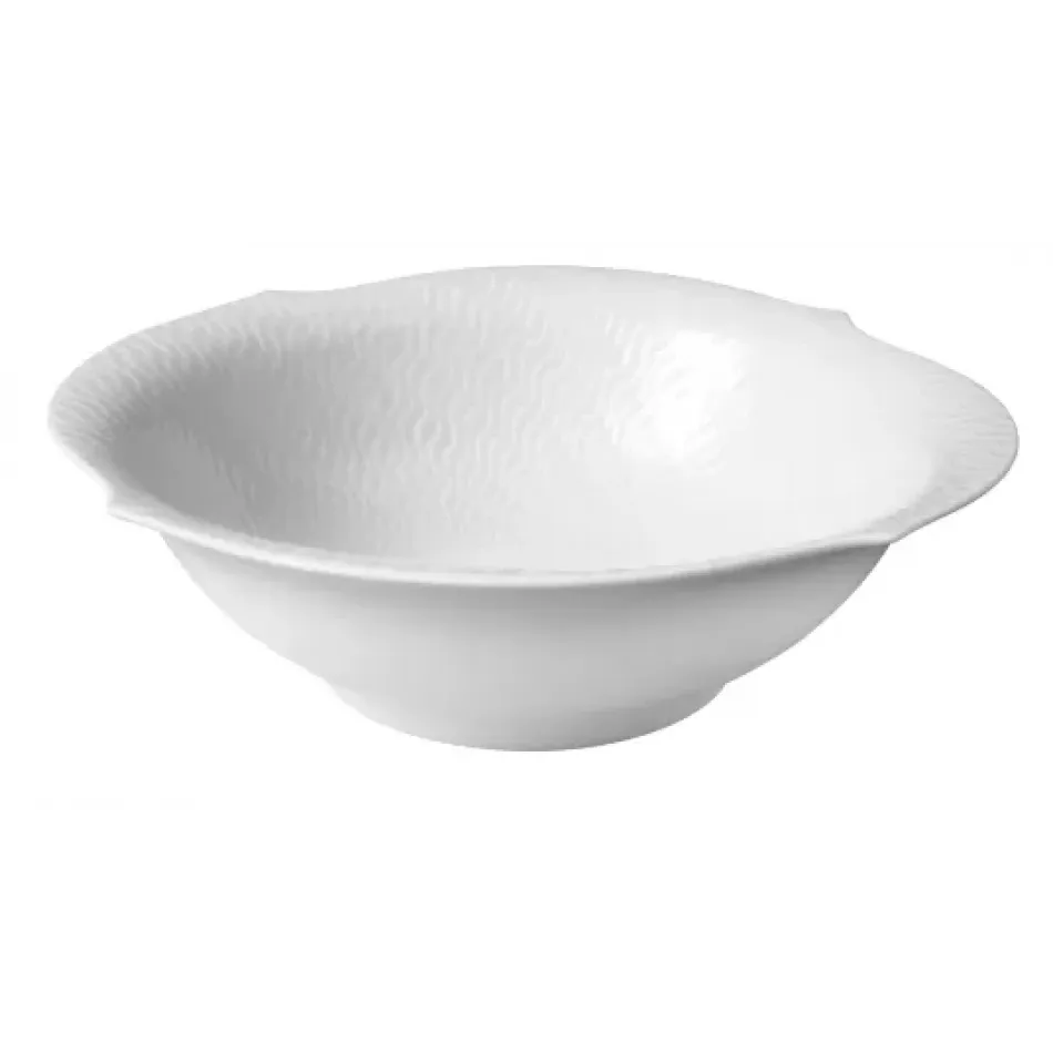 Waves Relief White Bowl White