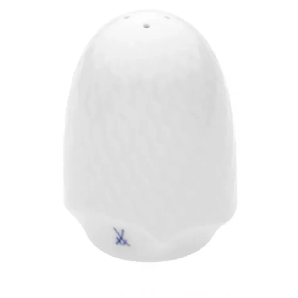 Waves Relief White Salt Shaker H 7 cm