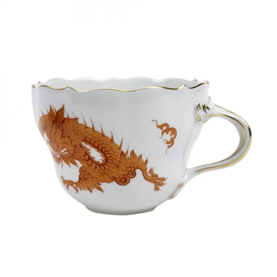 Ming Dragon Red Gold Rim Coffee/Tea Cup