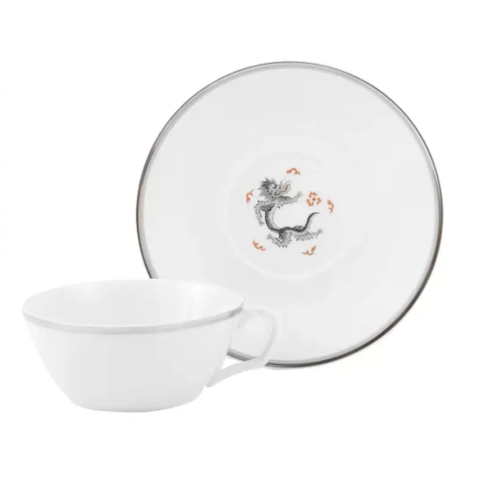 Ming Dragon Light Tea Cup & Saucer V 0