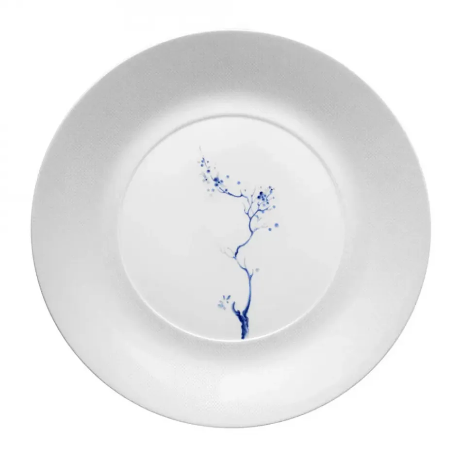 Blue Orchid Mesh White  Dinner Plate