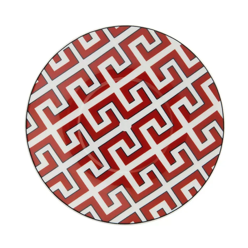 Royal Palace Red Sunset with Blue Contour Saucer Rd 16 cm