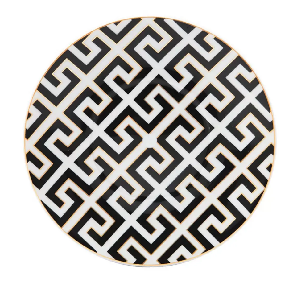 Royal Palace Black with Golden Contour, White Rim Saucer