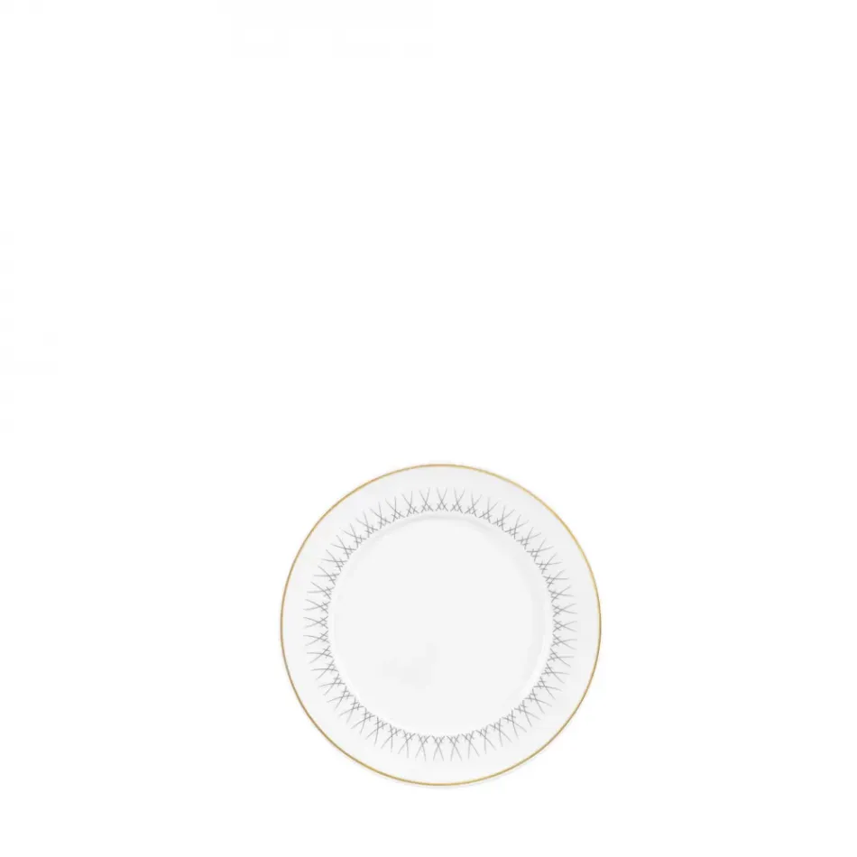 Swords Luxury Gold Swords Rim Grey Bread & Butter Plate