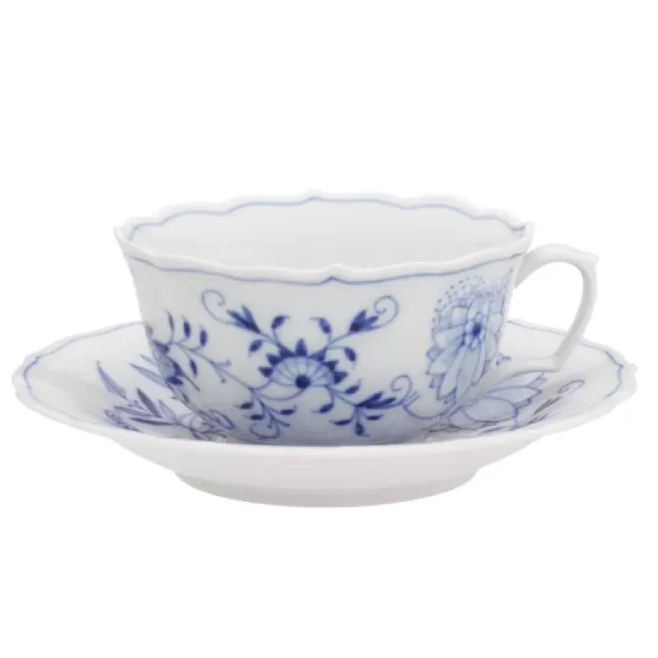 Blue Onion Tea Cup & Saucer