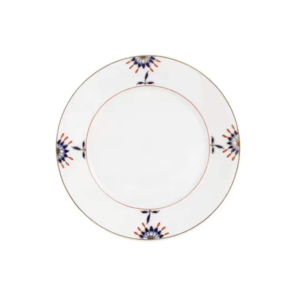 Noble Blue Dessert Plate Flower Branches
