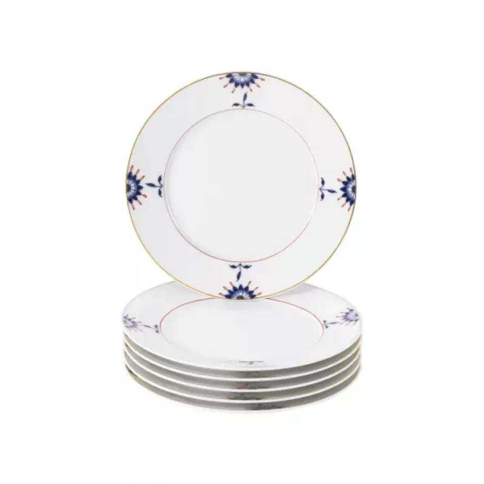 Noble Blue Bread & Butter Plate Set Flower Buds