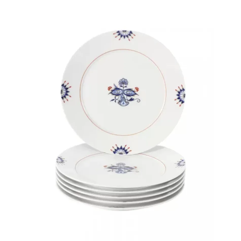 Noble Blue Dessert Plate Set Blütenknospe