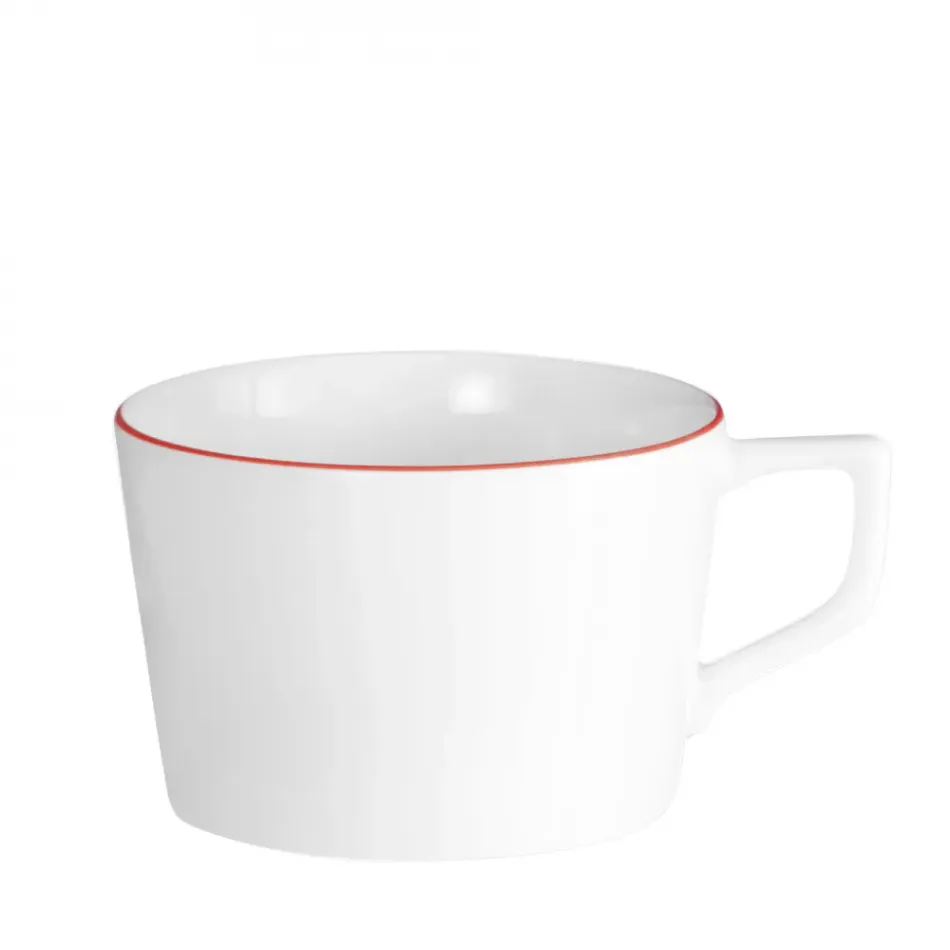 Noble Blue Red Rim Cappuccino Cup