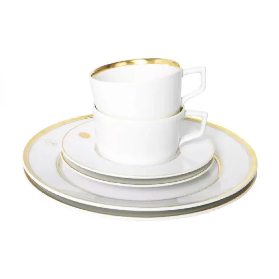 Swords Luxury Gold Tea Set Gold Rim