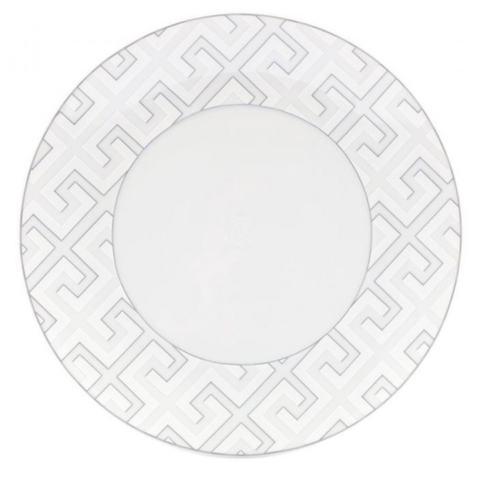 Royal Palace White with Grey Contour Dinner Plate Rd 30 cm