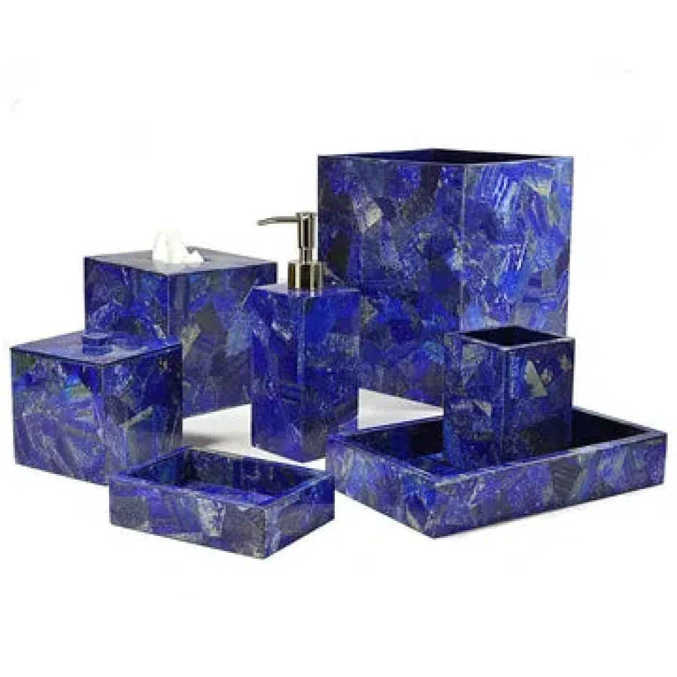 Taj Premium Gemstone Lapis Bath Accessories