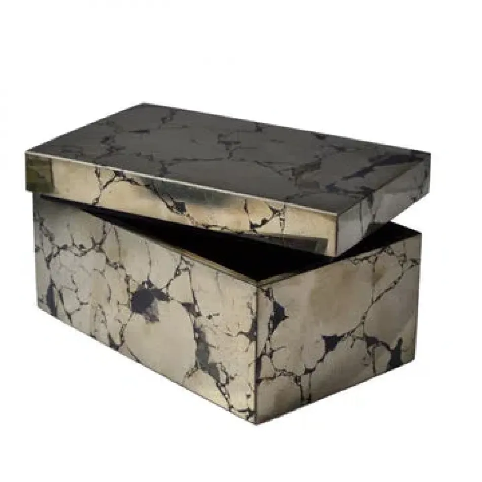 Taj Gemstone Pyrite  Accessory Box (8"L x 5"W x 4"H)