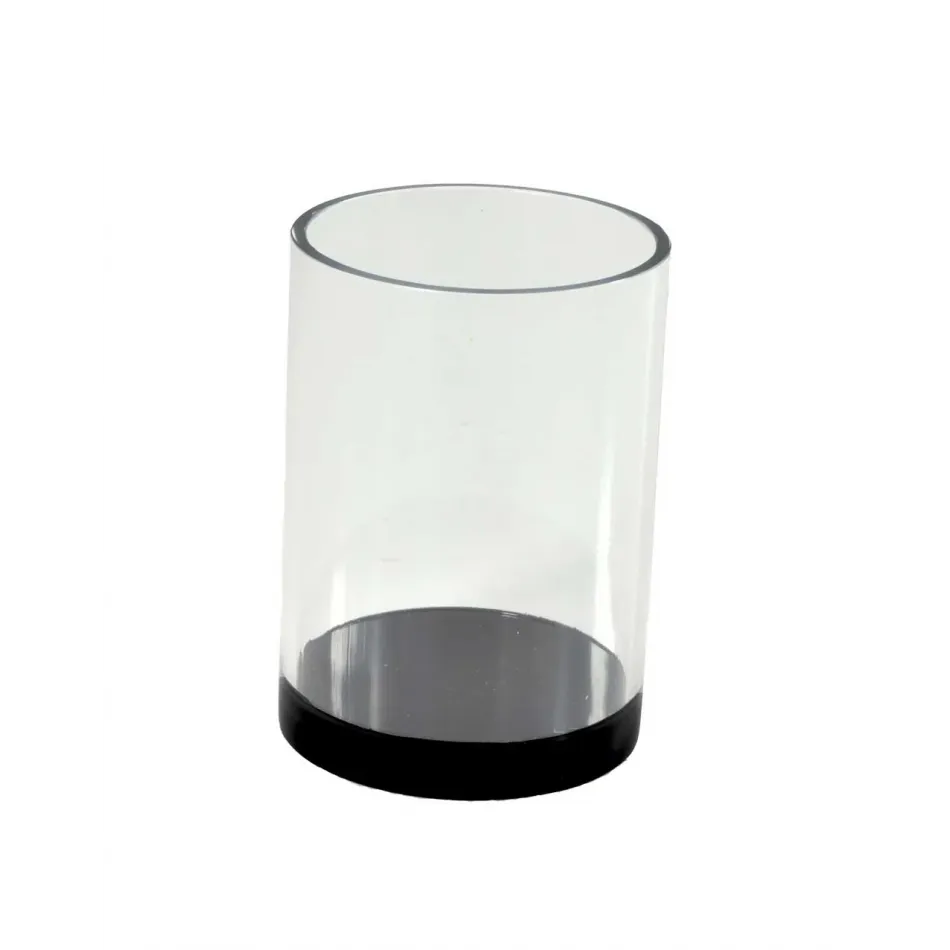 Ice Black Lucite  Tumbler (3"W x 4.5"H)