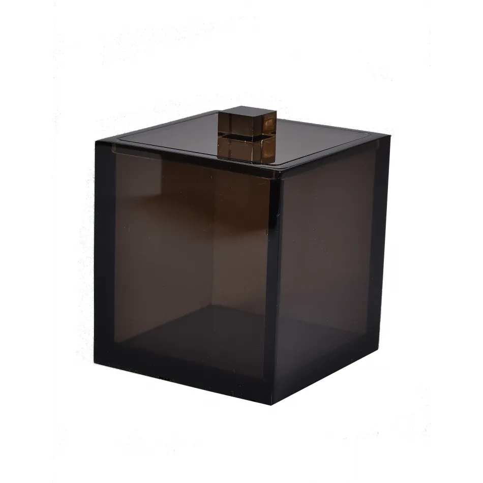 Ice Smoked Lucite  Container (4"W x 5.25"H)