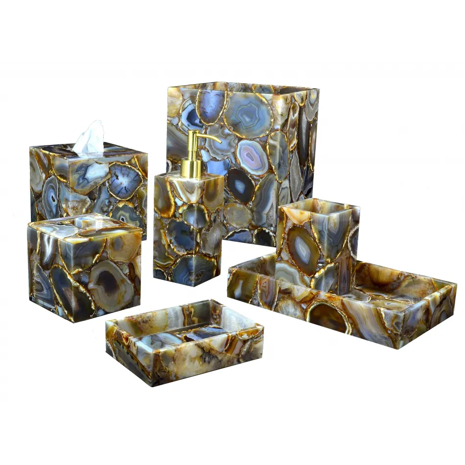 Taj Agate Bath Accessories