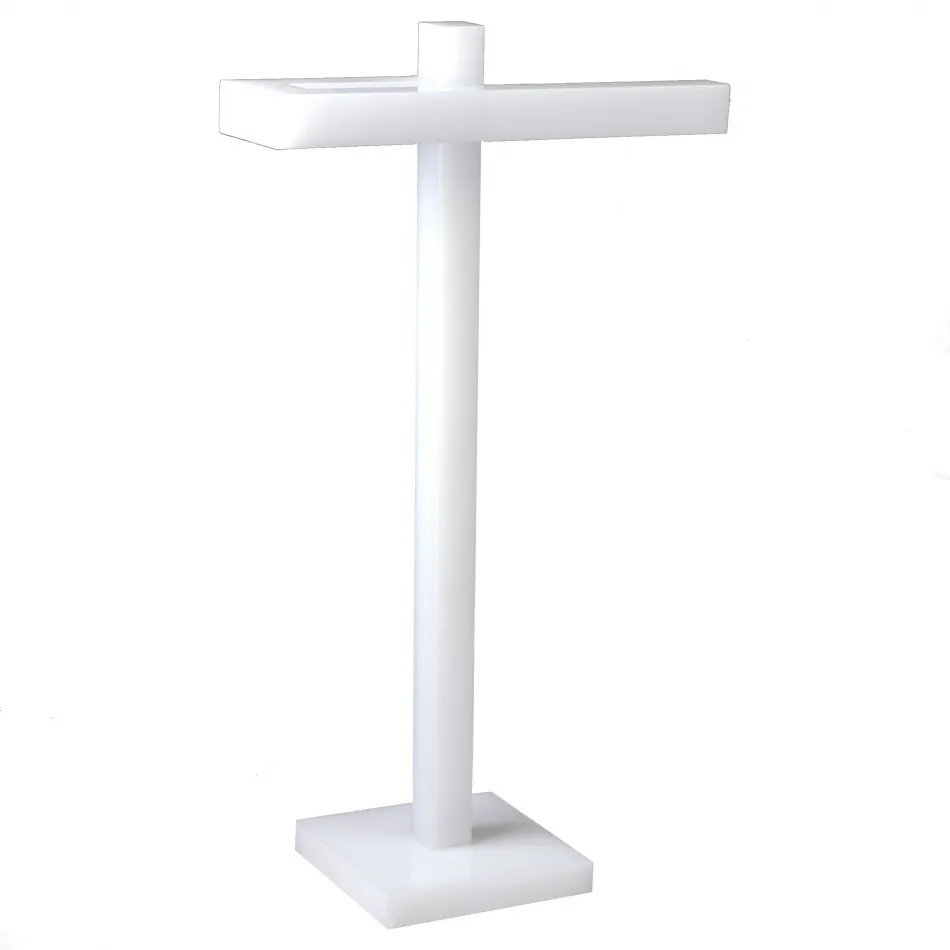 Ice White Lucite  Hand Towel "U" Stand (5.5"W x 9"L x 17"H)