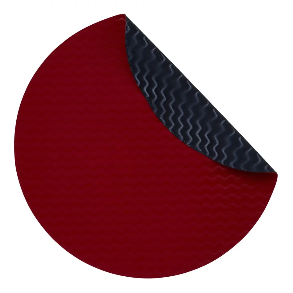 Tilde Red/Navy Set of 4 Placemats 16 in Round