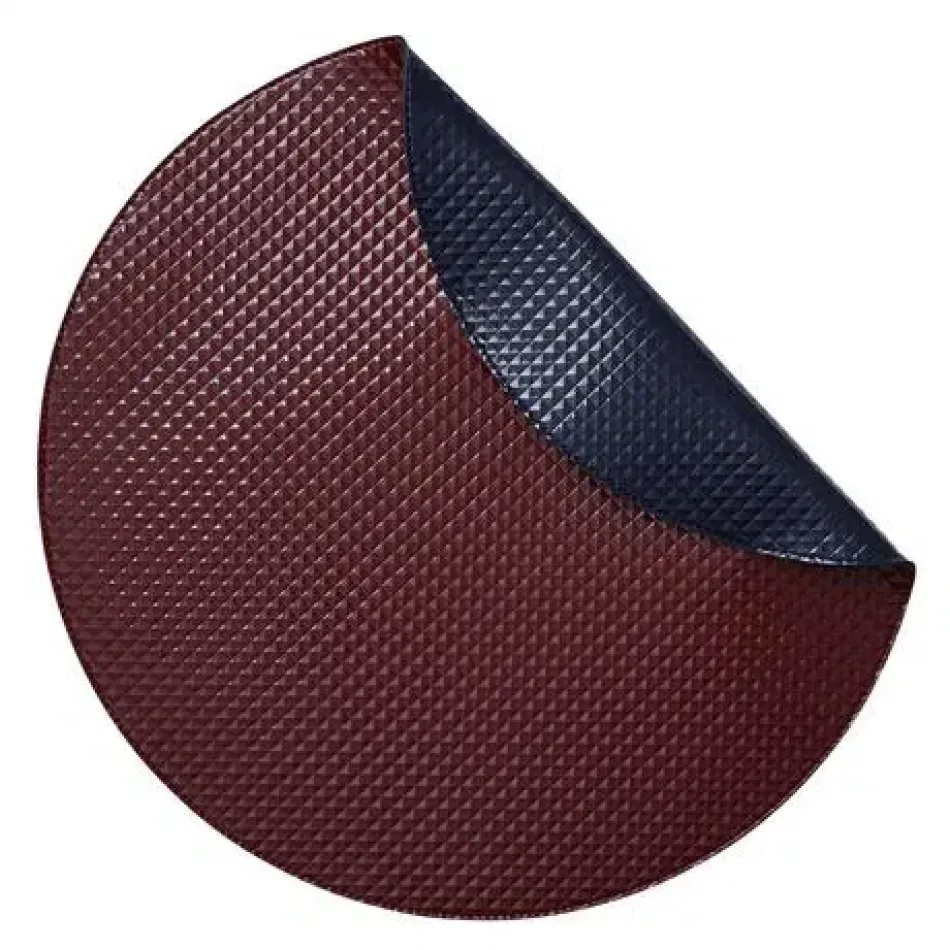 Miyake Navy/Red Set of 4 Placemats 16 in Round