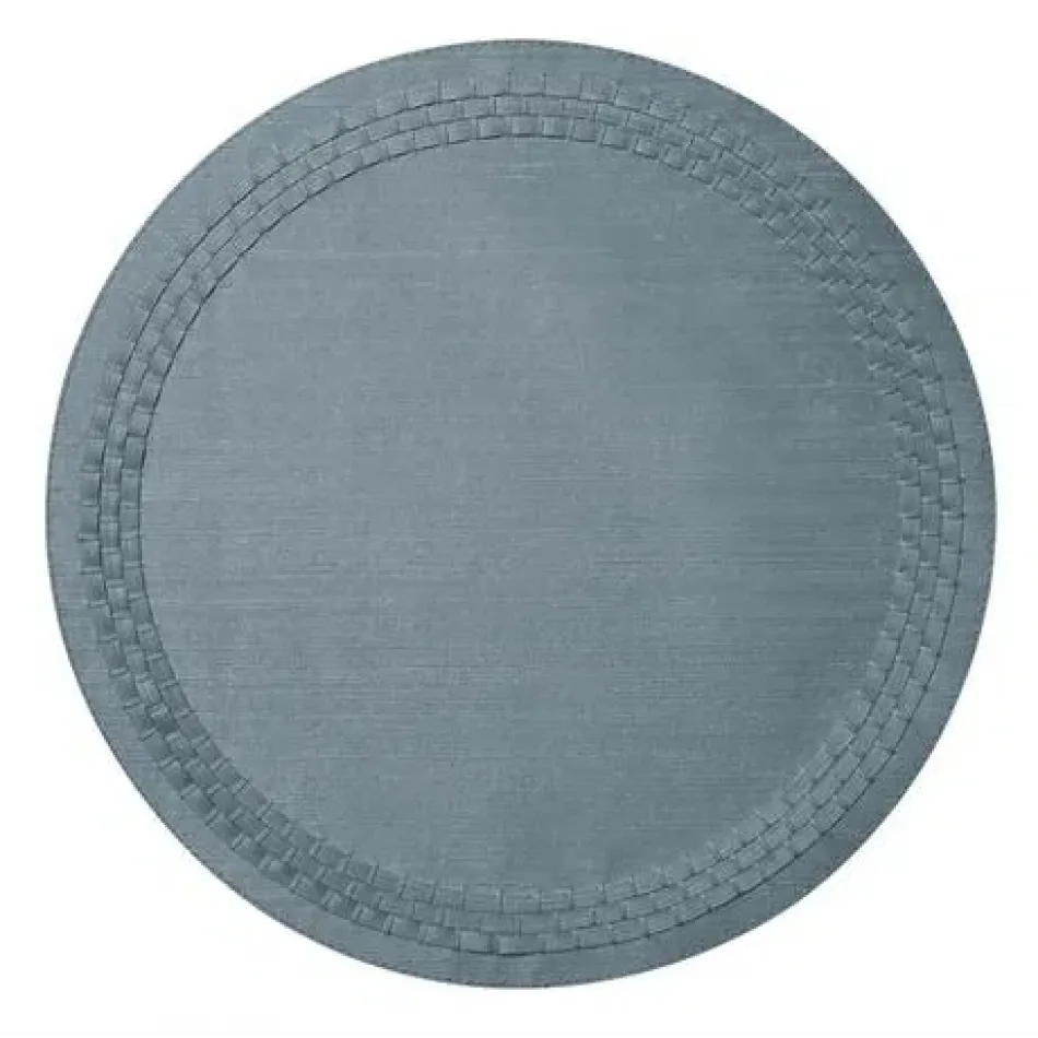 August Blue Set of 4 Placemats 16 in Round