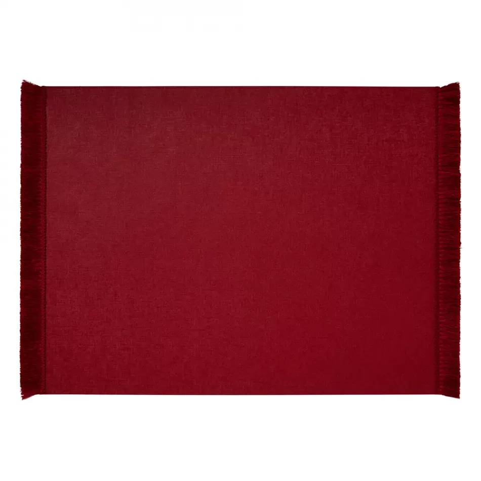 Aurora Red Set of 4 Placemats Rectangular