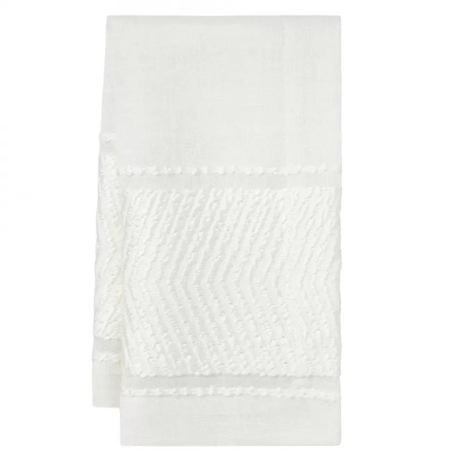 Bianca Fancy white Set of 4 Napkins 20 x 20 in