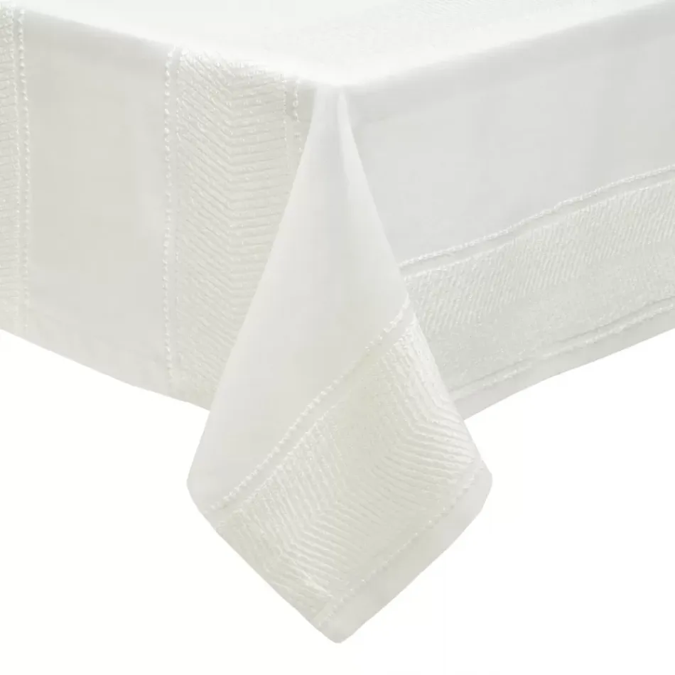 Bianca Stain-Resistant Table Linens Fancy White