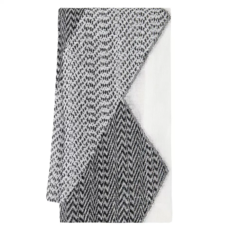 Chelsea Black and White Damask Table Linens