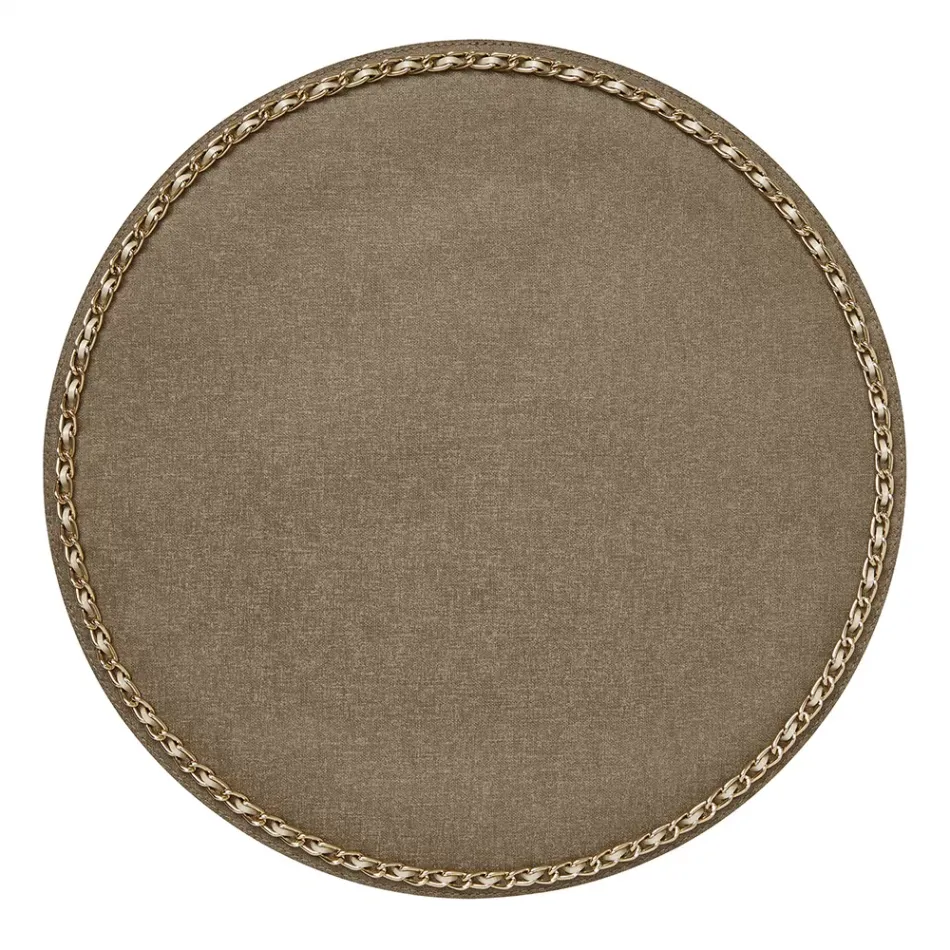 Coco Bronze Set of 4 Placemats 16 in Round