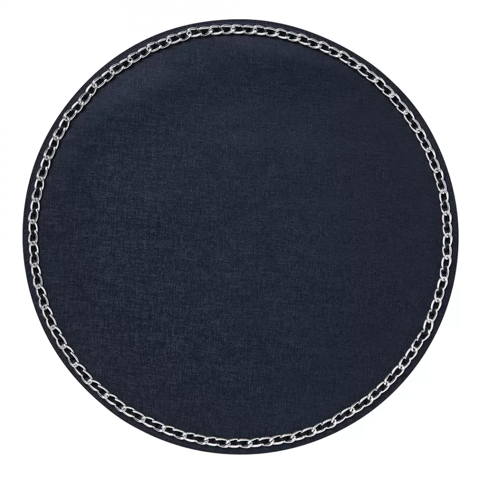 Coco Navy Set of 4 Placemats 16 in Round