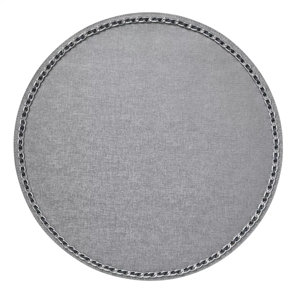 Coco Silver Set of 4 Placemats 16 in Round