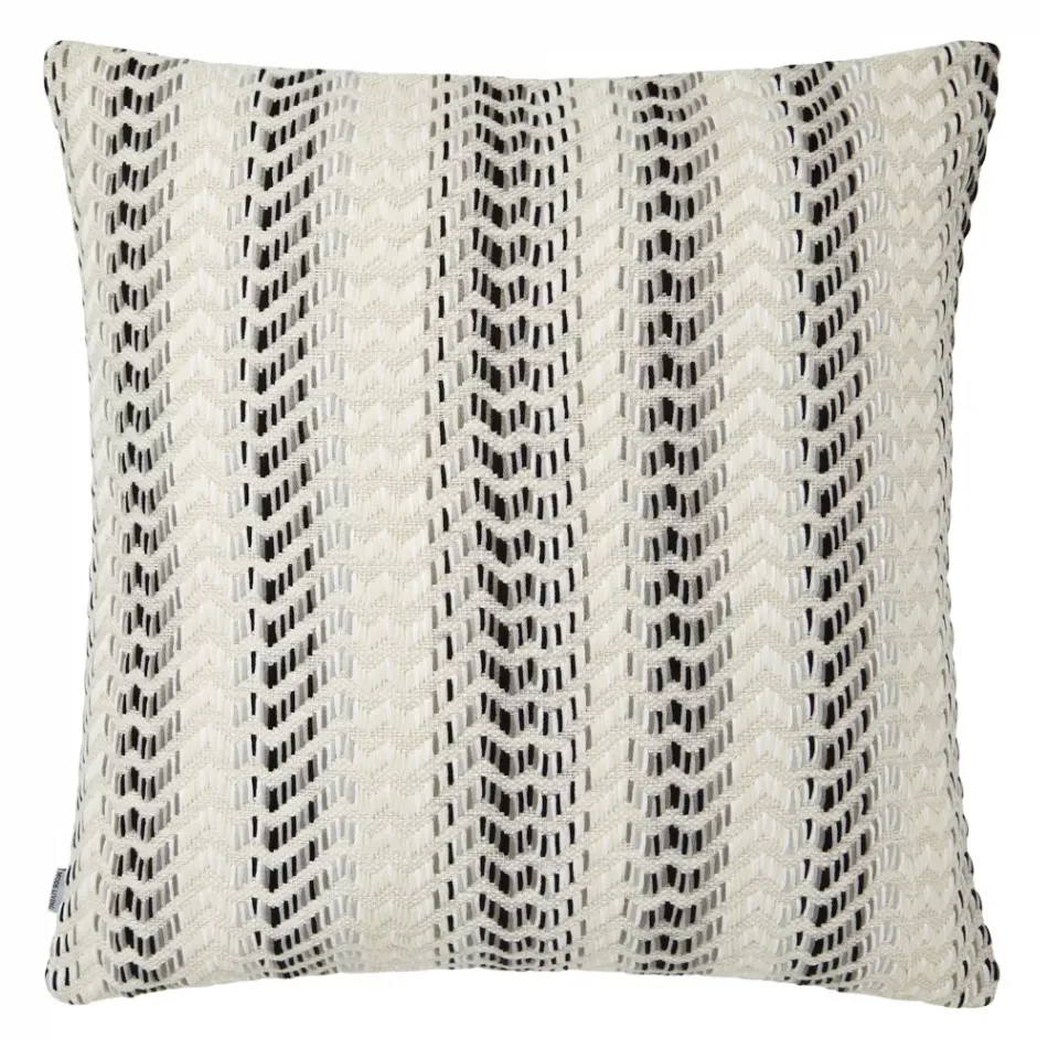 Ombre Black and White Pillow 22 x 22 in