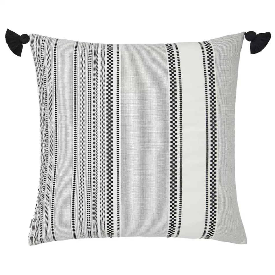 Ombre Black and White Pillow 22 x 22 in