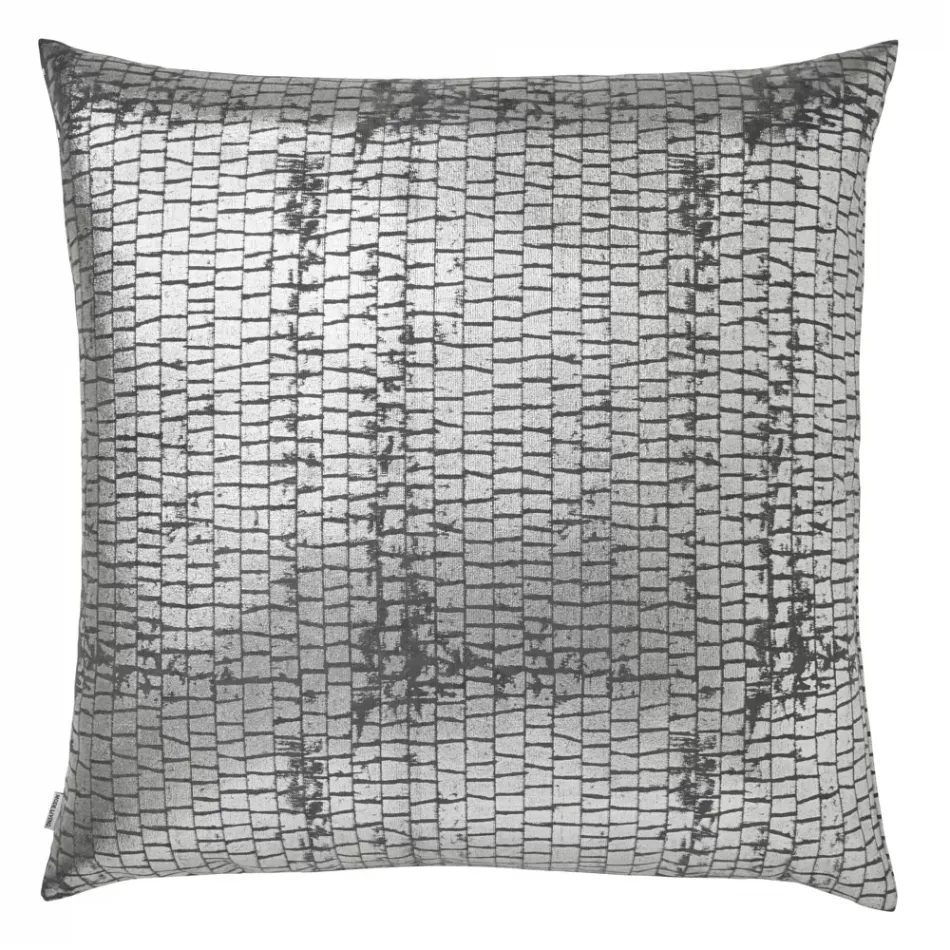 Terra Gray Metallic Pillow 22 x 22 in