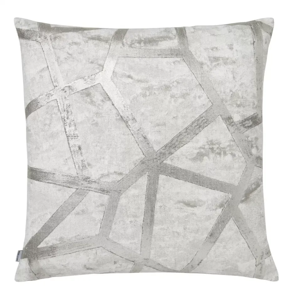 Terra Gray Silver Pillow 22 x 22 in