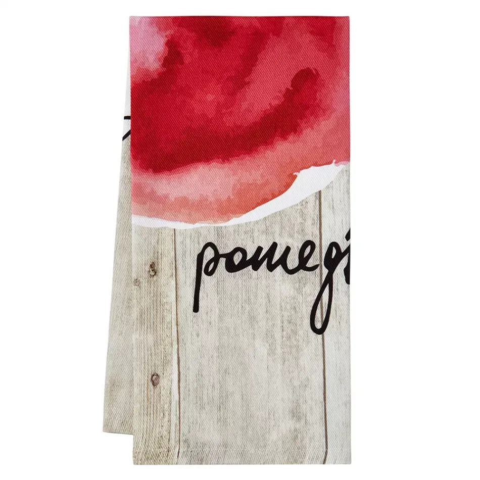 Fruit Basket Pomegranate Tea Towel 20 x 28 in